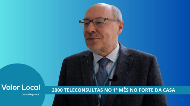 Carlos Andrade Costa com os primeiros dados da afluência às teleconsultas no Forte da Casa