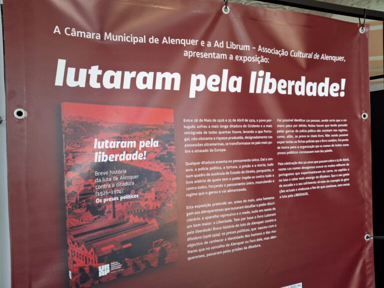 Exposição no átrio da Câmara de Alenquer presta homenagem a quem lutou contra a ditadura