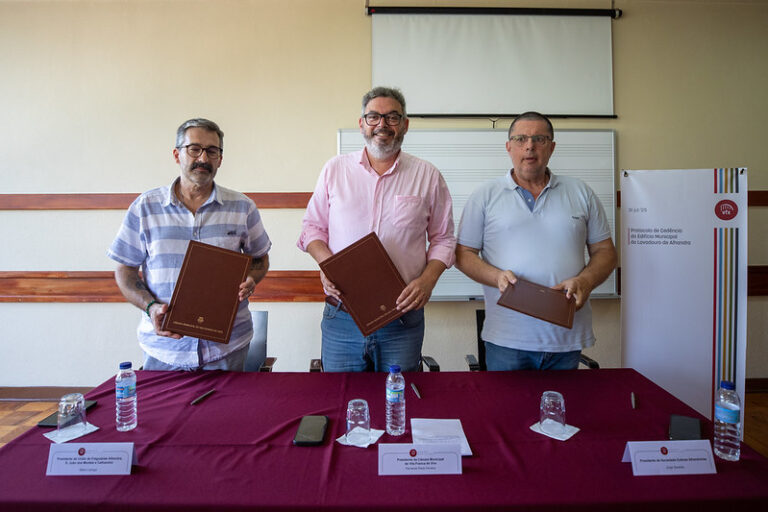 Protocolo assinado entre Câmara, junta e Sociedade Euterpe Alhandrense
