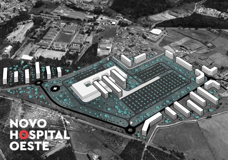 Imagem gráfica do projeto do Hospital que vai voltar para dentro da gaveta
