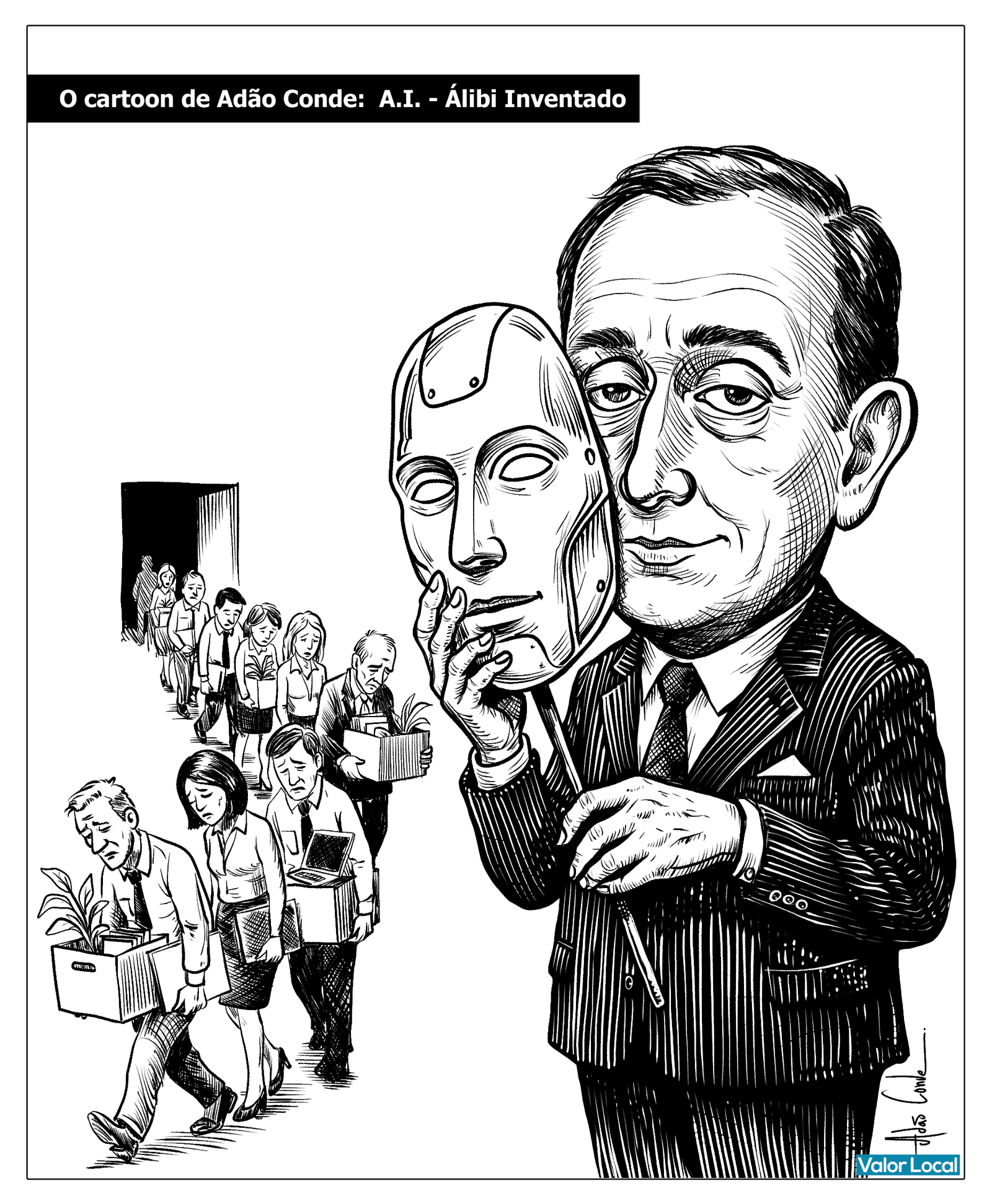 Cartoon- Álibi Inventado