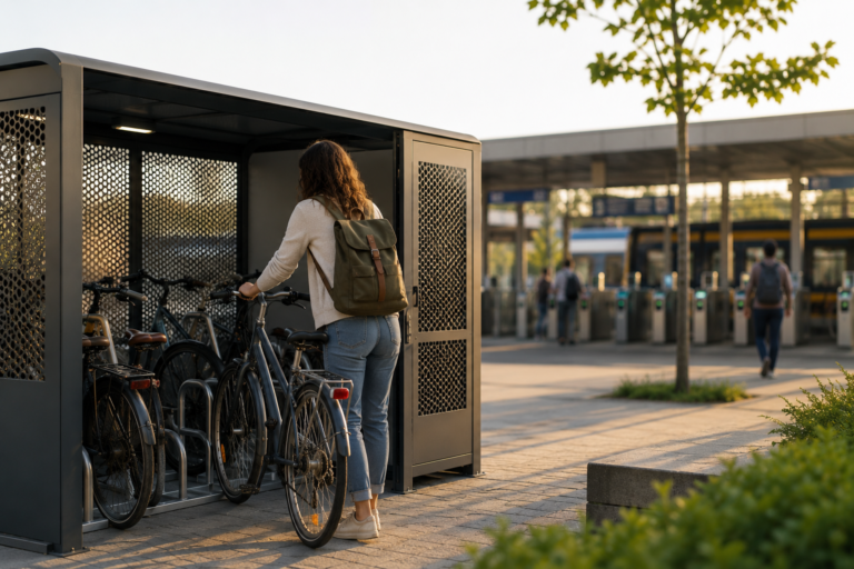 Uma rede de bicicletários junto às interfaces de transporte