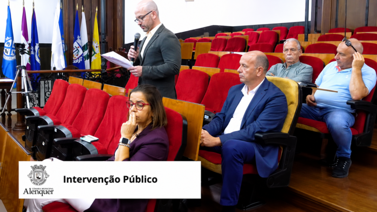 João Raimundo e Joaquim Vale, da Santos e Vale, acompanham a reunião da Câmara de Alenquer dedicada ao processo da Passinha e à circulação de camiões.