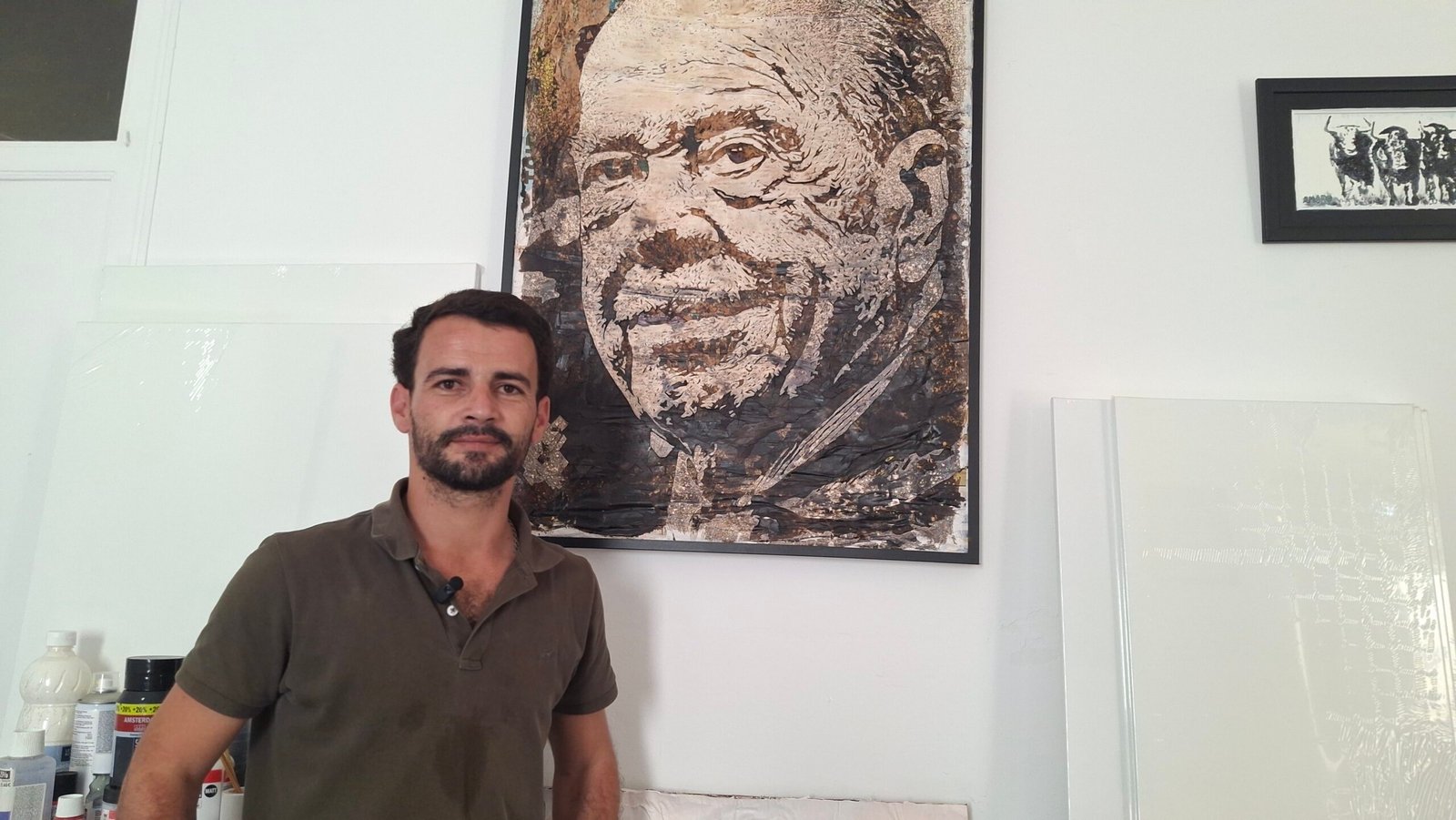 Diogo Amaro imortalizou também nas suas telas a imagem do fundador da Delta