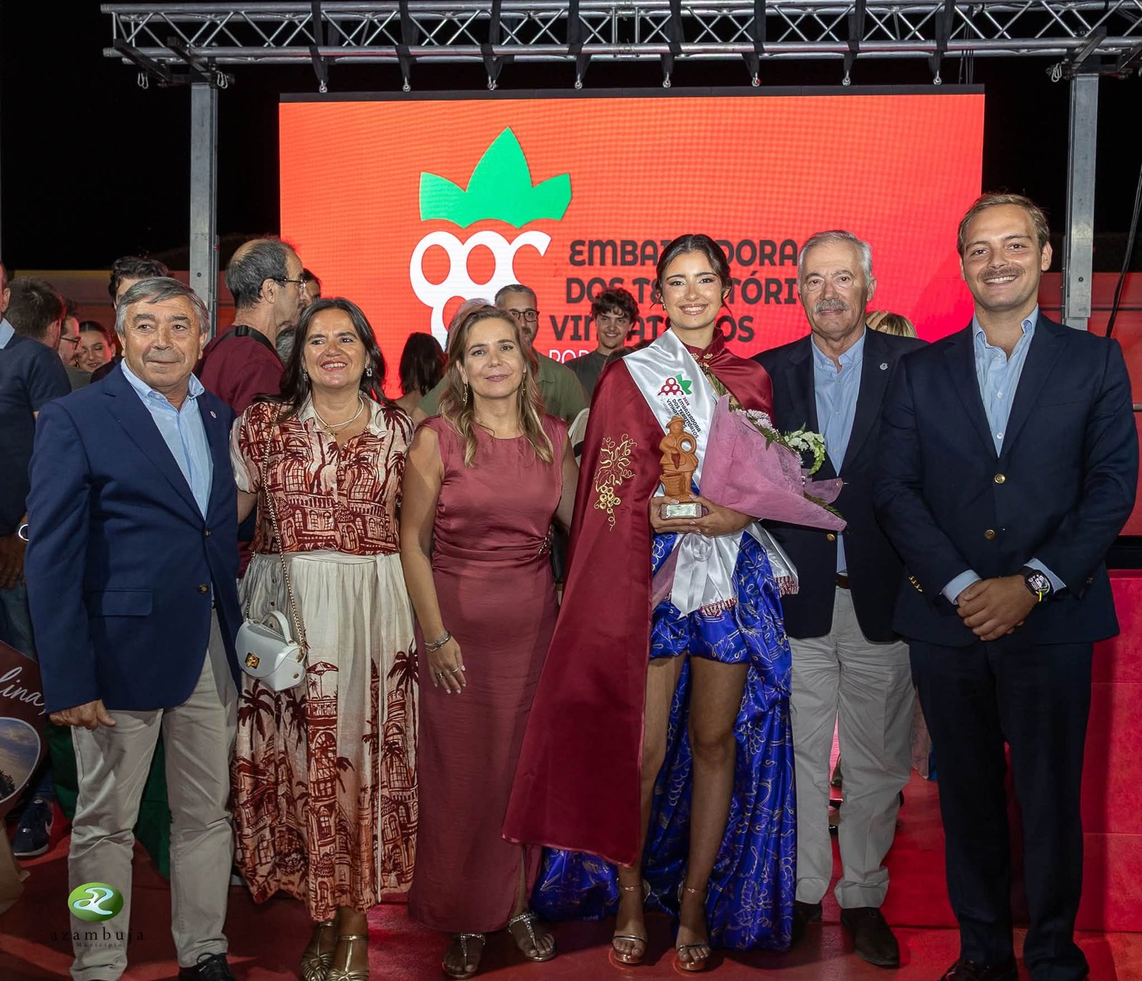 A nova embaixadora com os autarcas do concelho