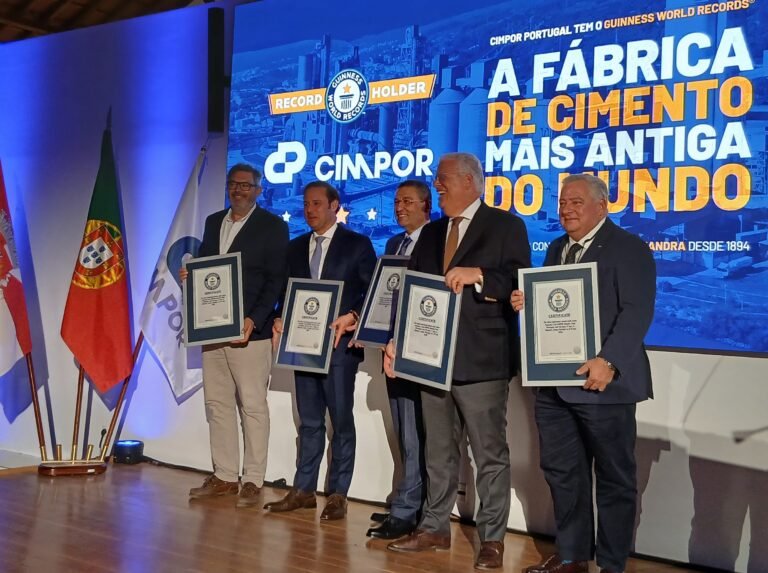 CIMPOR de Alhandra entra para o Guinness como a fábrica de cimento mais antiga do mundo em produção contínua