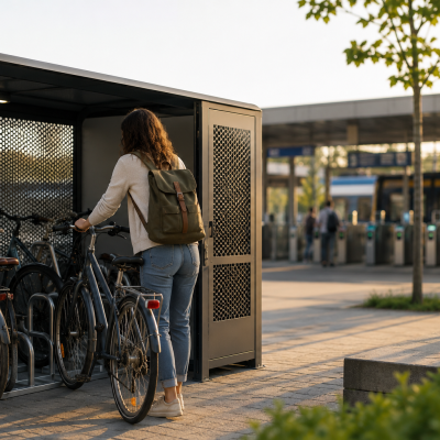 Uma rede de bicicletários junto às interfaces de transporte 