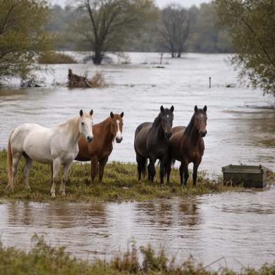 Animais aguardam resgate_Imagem meramente exemplificativa