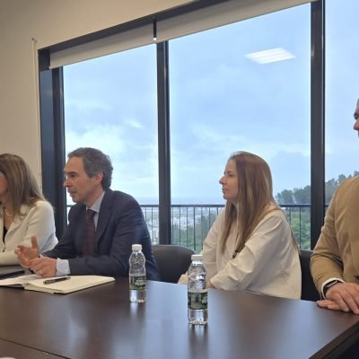 O Conselho de Administração da ULS em encontro com os jornalistas