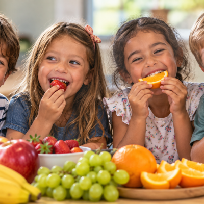 Aumento de consumo de frutas nas escolas dos 2 distritos