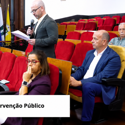 João Raimundo e Joaquim Vale, da Santos e Vale, acompanham a reunião da Câmara de Alenquer dedicada ao processo da Passinha e à circulação de camiões.