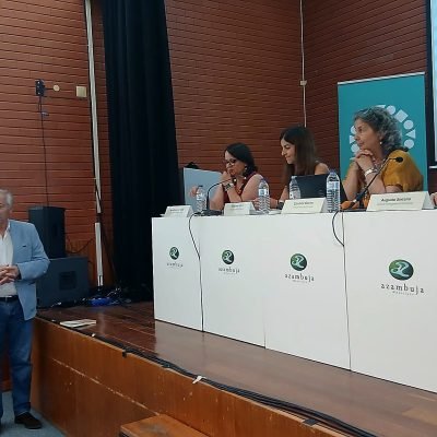 Silvino Lúcio, presidente da Câmara de Azambuja, durante a apresentação pública do projeto de quadruplicação da Linha do Norte, perante representantes da Infraestruturas de Portugal e técnicos do projeto.